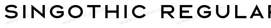 Singothic Regular字体转换
